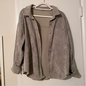 Wishlist apparel Gray Corduroy Jacket
